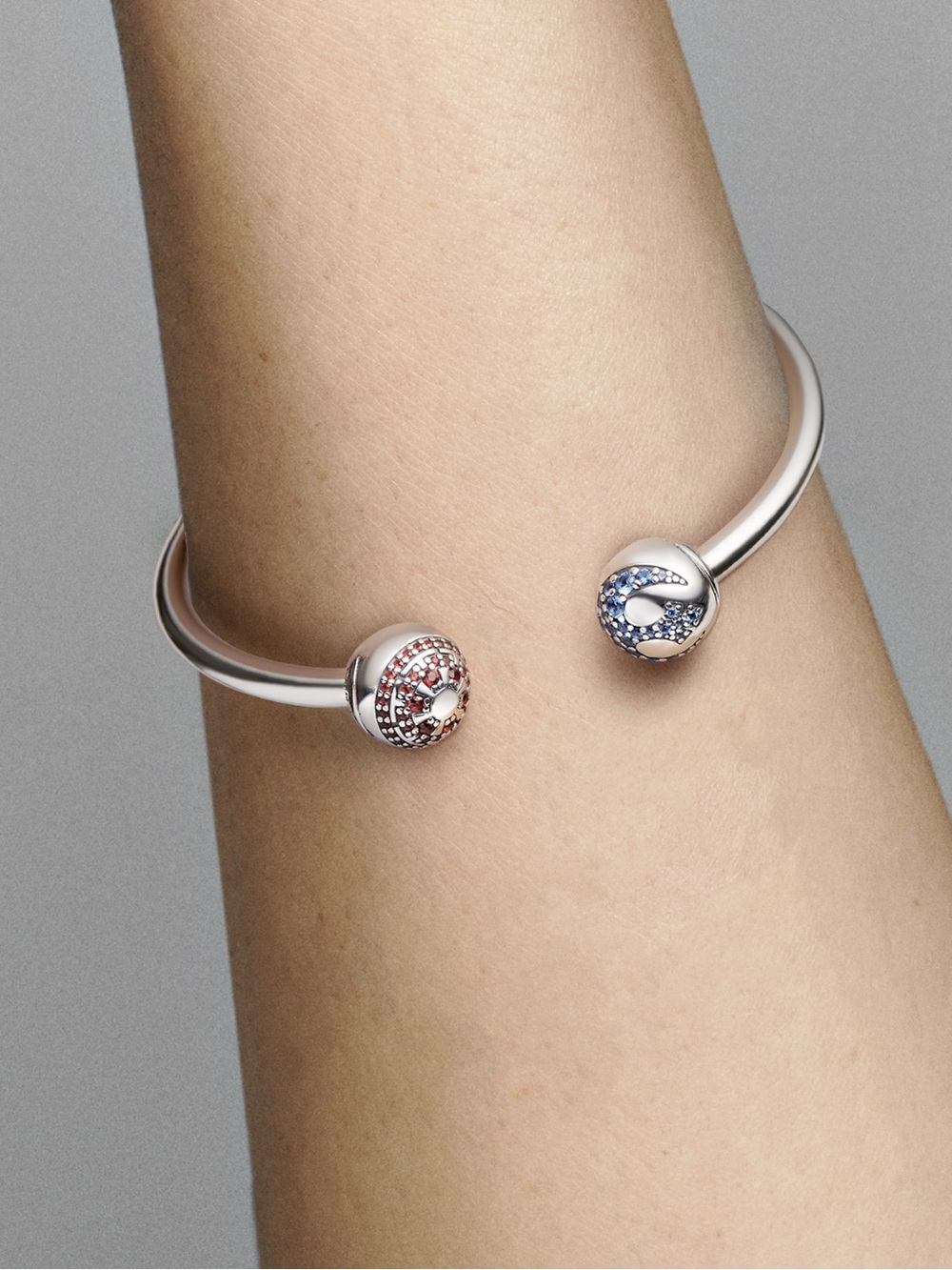 Pandora S925 Ale Star Wars 'The Force Will Be with You Always' CZ Open Bangle